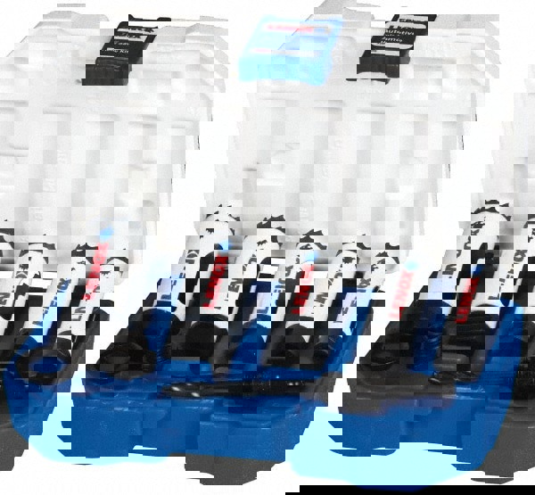 Automotive Hole Saw Kit: 7 Pc, 3/4 to 1-1/4